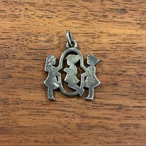 James Avery girls jumping rope charm sterling silver. Retired.